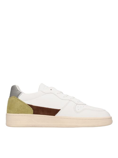 Sneakers in pelle e camoscio D.A.T.E. | COURT 2.0 VINTAGE CALFBIANCO-ARMY